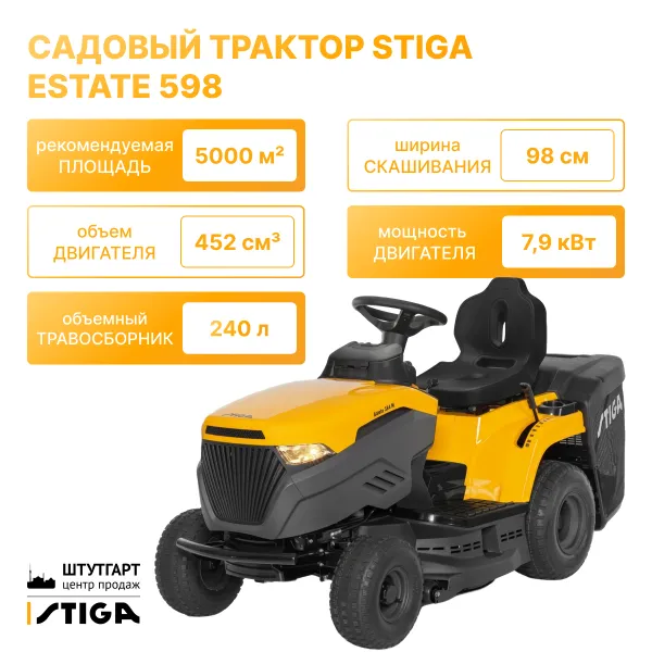 Садовый трактор Stiga Estate 598 2T2620481/ST2