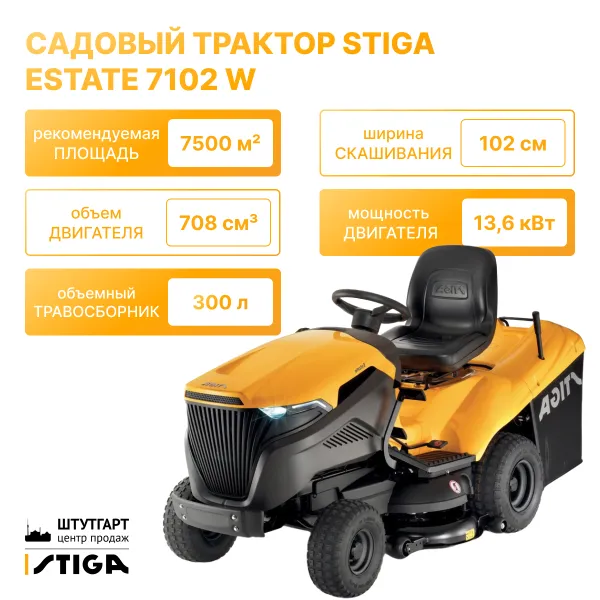 Садовый трактор STIGA Estate 7102 W 2T0990481/ST1